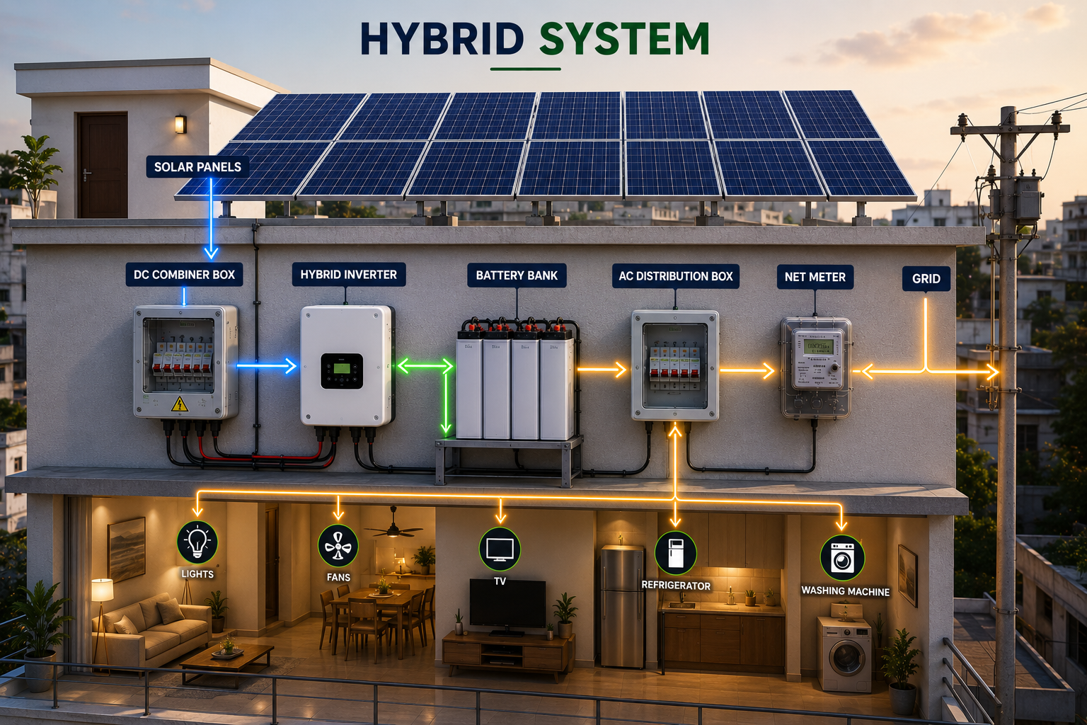 Hybrid Solar System